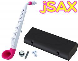 Саксофон, строй С (до), материал - АБС-пластик, цвет - белый/розовый NUVO jSax White/Pink