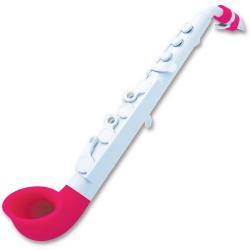 Саксофон, строй С (до), материал - АБС-пластик, цвет - белый/розовый NUVO jSax White/Pink