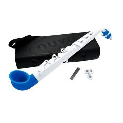 Саксофон, строй С (до), материал - АБС-пластик, цвет - белый/синий NUVO jSax White/Blue