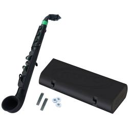 Саксофон, строй С (до), материал - АБС-пластик, цвет - чёрный/зеленый NUVO jSax Black/Green