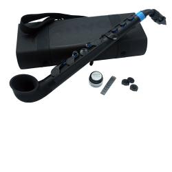Саксофон, строй С (до), материал - АБС-пластик, цвет - чёрный/синий NUVO jSax Black/Blue