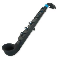Саксофон, строй С (до), материал - АБС-пластик, цвет - чёрный/синий NUVO jSax Black/Blue