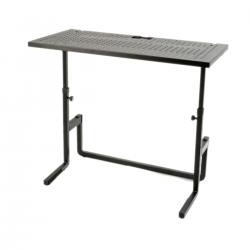 Складной стол для DJ, выс. 64-75-86-97 см, перфорированный стол 100Х49 см, вес 12,5 кг QUIK LOK DJ233