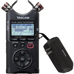 Портативный цифровой аудиорекордер wav/mp3, встроенный аудиоинтерфейс TASCAM DR-40X