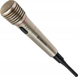 Радиомикрофон до 15 м, кабель 3 м, штекер 6,3 мм, переходник 3,5 мм DEFENDER MIC-140