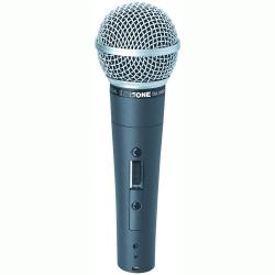 Микpoфон вокальный динамический, кард., с выкл., 50…16000 Гц, -55 дБ, 6 м каб XLR INVOTONE DM1000