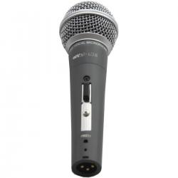 Микpoфон вокальный динамический, гиперкард. 50Гц-15кГц,600 Ом, выключ.,чехол, держ. INVOTONE PM02A