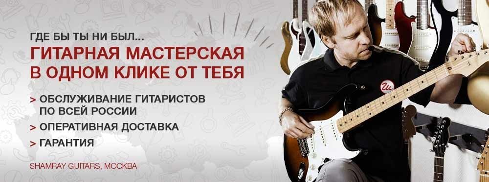 Обслуживание гитаристов по всей России